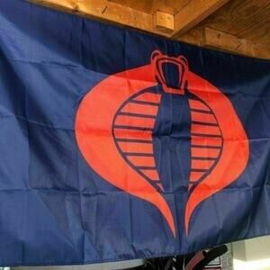Cobra Commander 5ft GI Joe Flag